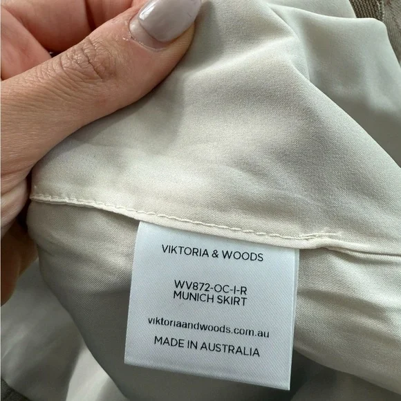 Viktoria & Woods Munich Plaid Wool Skirt Academia - Picture 6 of 11